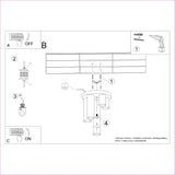Eenvoudige Plafondlamp LAGOS 5P wit
