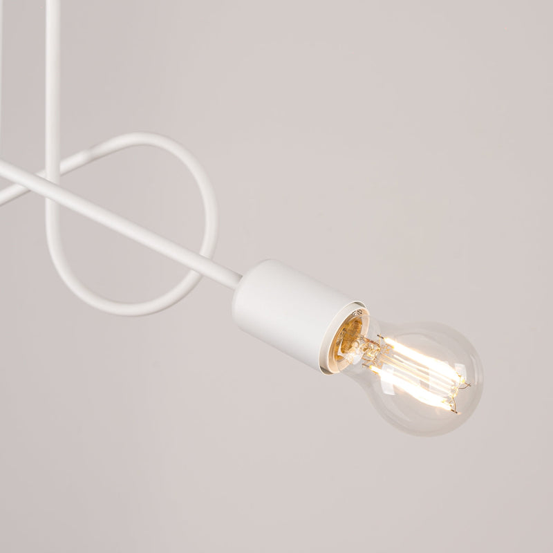 Industriële witte Kroonluchter LOOP 2