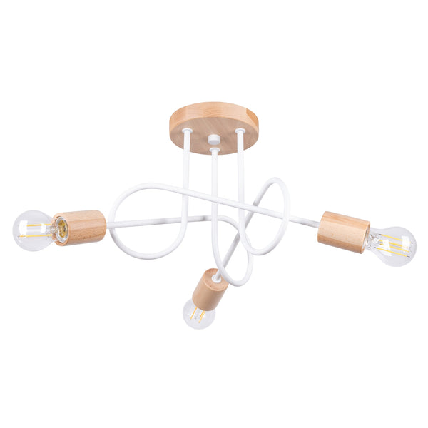 Elegante witte Kroonluchter EMBER 3