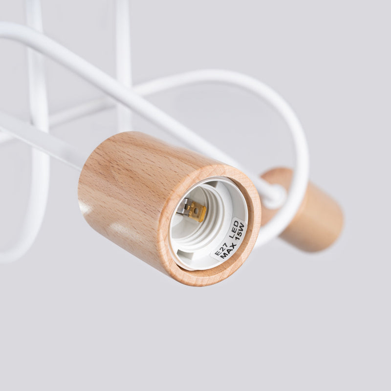 Elegante witte Kroonluchter EMBER 3