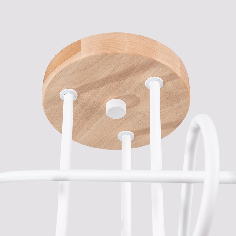 Elegante witte Kroonluchter EMBER 3
