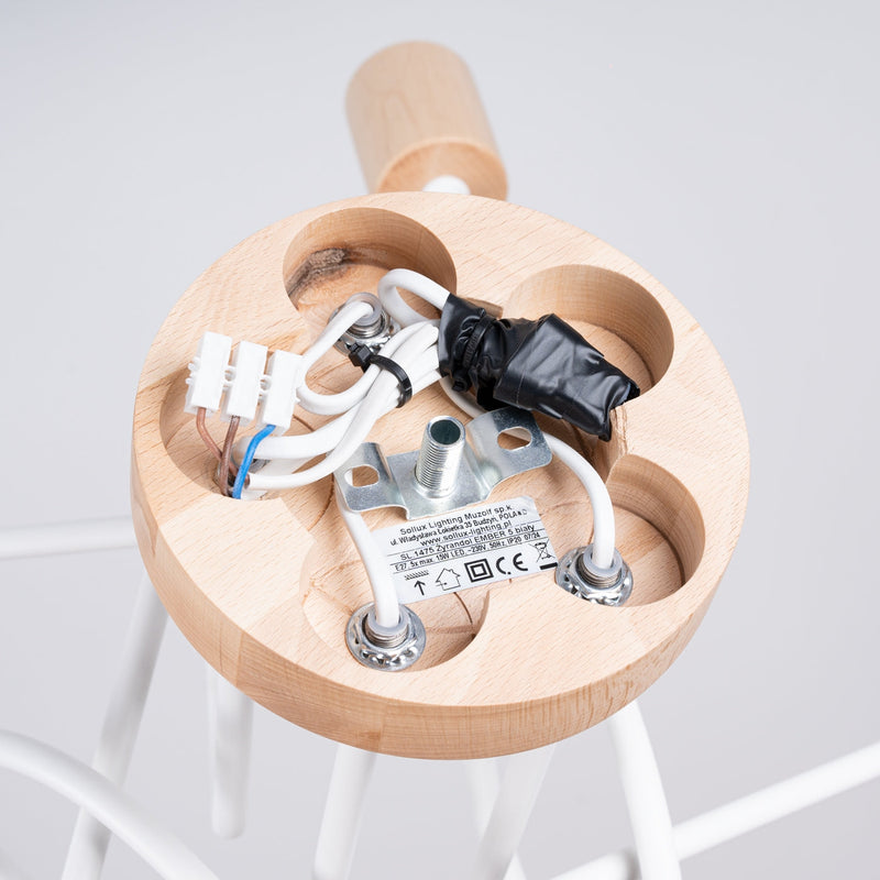 Elegante witte Kroonluchter EMBER 5