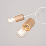 Elegante witte Kroonluchter EMBER 5