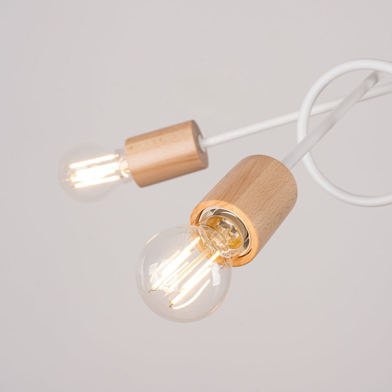 Elegante witte Kroonluchter EMBER 5