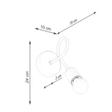 Wandlamp EMBER zwart