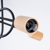 Elegante zwarte Kroonluchter EMBER 3