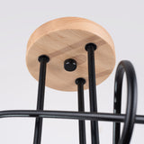Elegante zwarte Kroonluchter EMBER 3