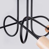 Elegante zwarte Kroonluchter EMBER 3