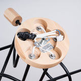 Elegante zwarte Kroonluchter EMBER 5