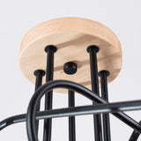 Elegante zwarte Kroonluchter EMBER 5
