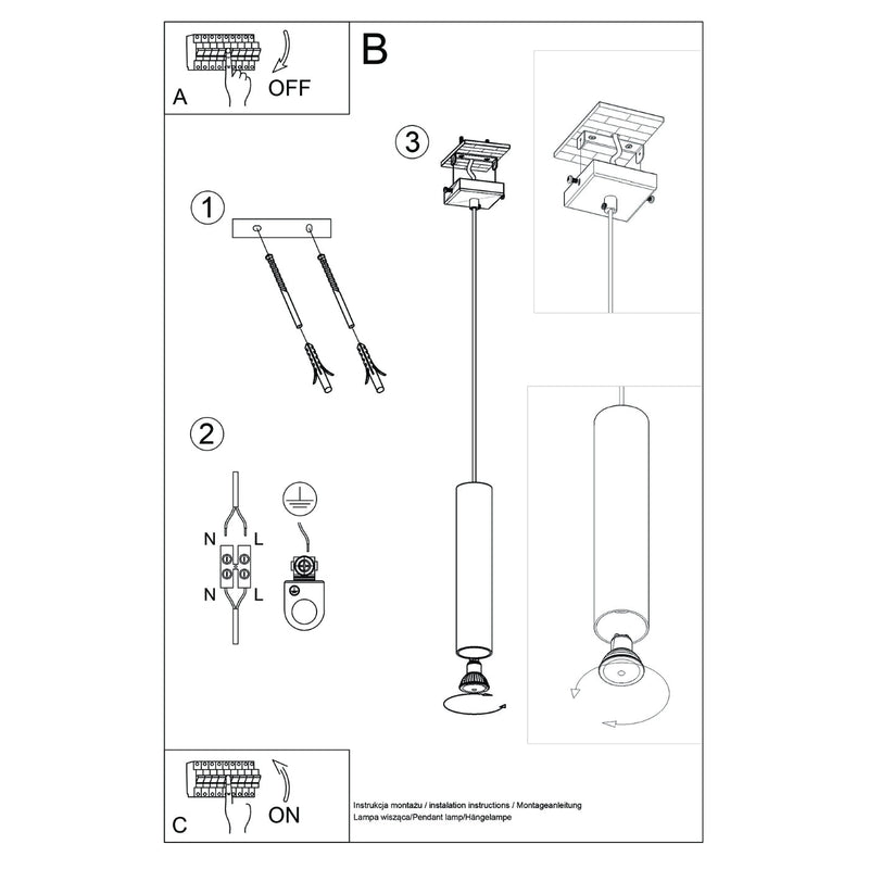 Hanglamp LAGOS 1 beige