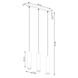 Hanglamp LAGOS 3L beige