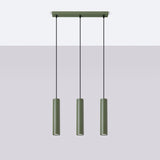 Hanglamp LAGOS 3L olijfgroen