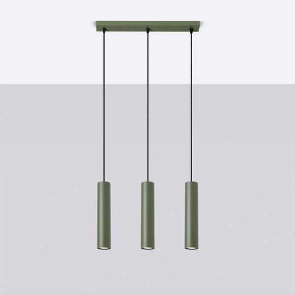 Hanglamp LAGOS 3L olijfgroen