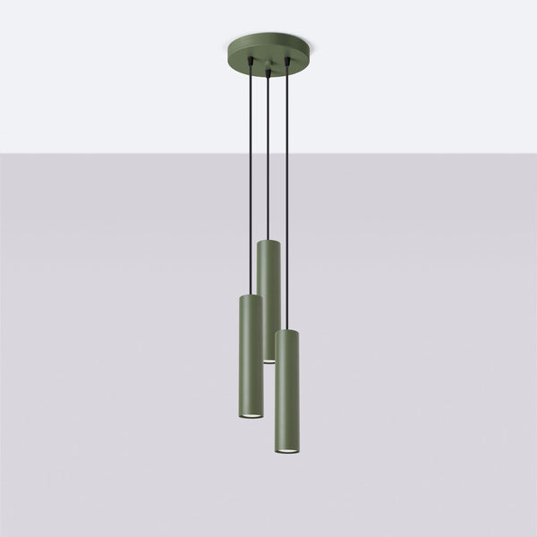Hanglamp LAGOS 3P olijfgroen