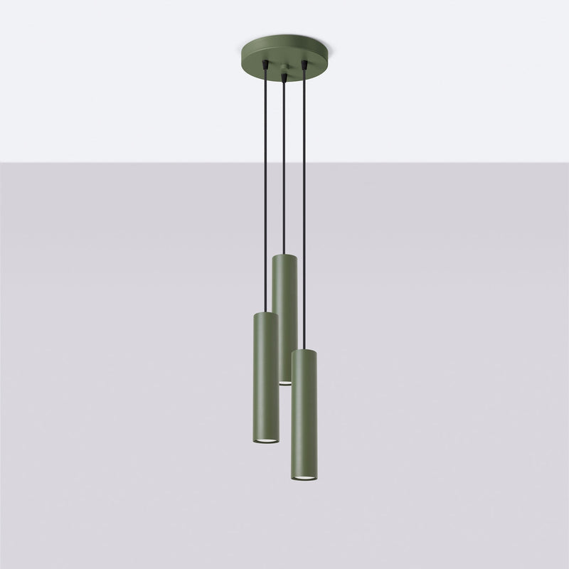 Hanglamp LAGOS 3P olijfgroen
