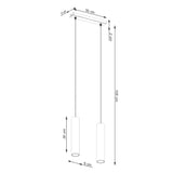 Hanglamp LAGOS 2 rood oker