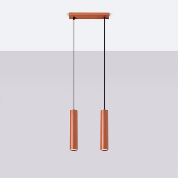 Hanglamp LAGOS 2 rood oker