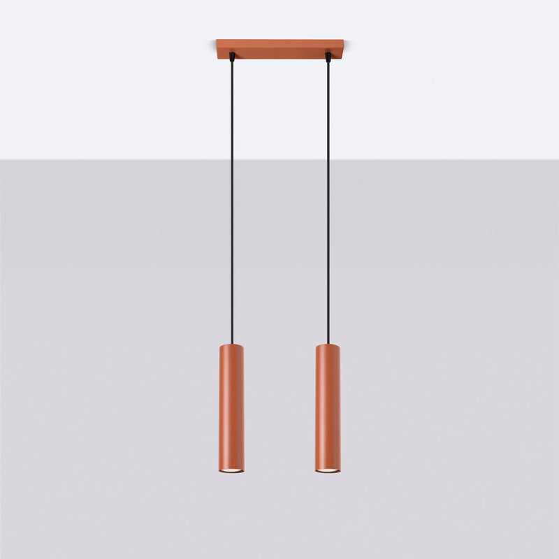Hanglamp LAGOS 2 rood oker