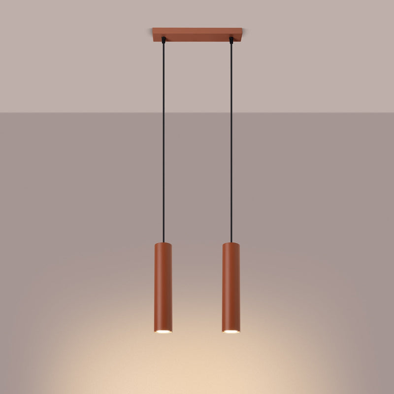 Hanglamp LAGOS 2 rood oker