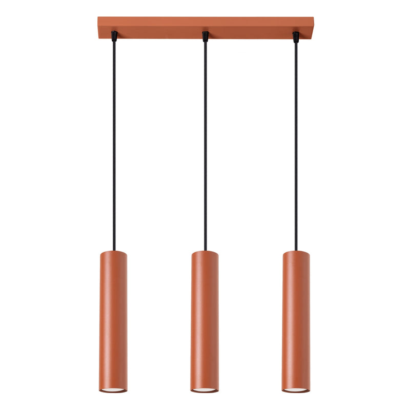 Hanglamp LAGOS 3L rood oker
