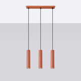 Hanglamp LAGOS 3L rood oker
