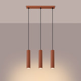 Hanglamp LAGOS 3L rood oker