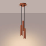 Hanglamp LAGOS 3P rood oker