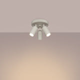 Plafondlamp RING 3P beige