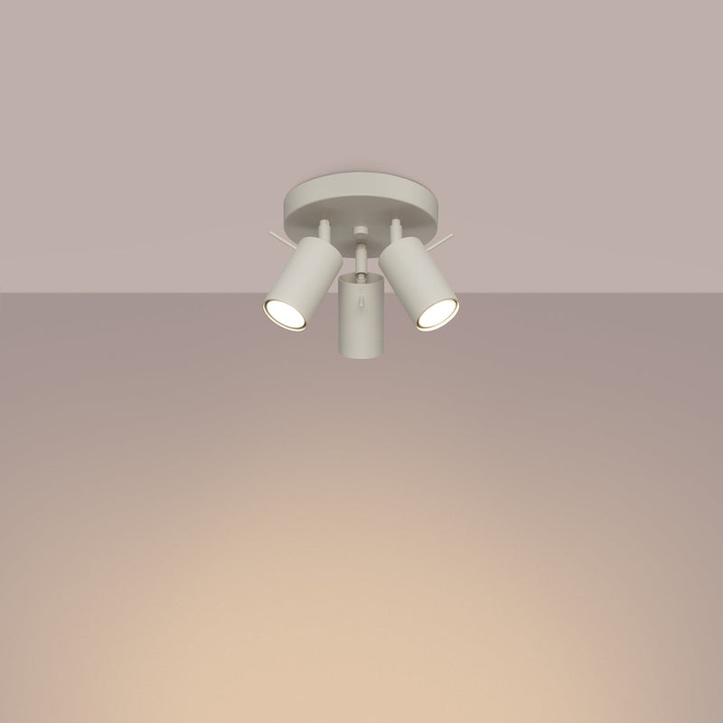 Plafondlamp RING 3P beige