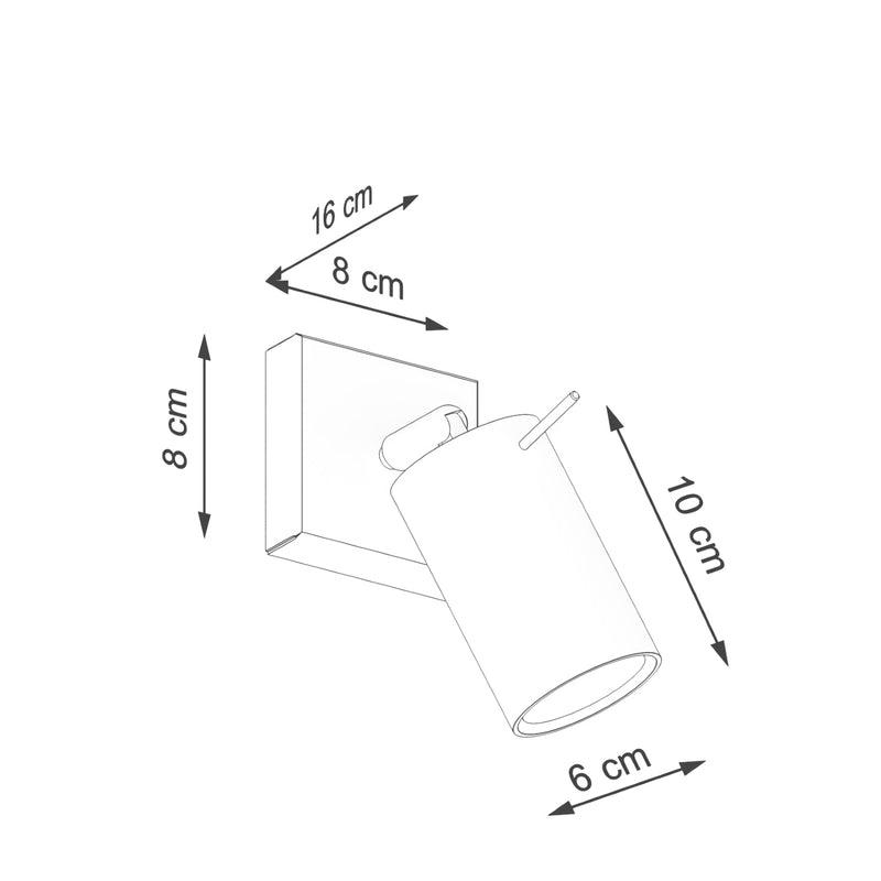 Wandlamp RING olijfgroen