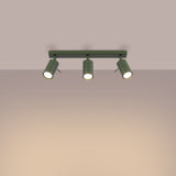 Plafondlamp RING 3L olijfgroen
