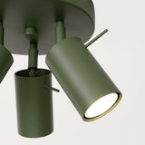 Plafondlamp RING 3P olijfgroen