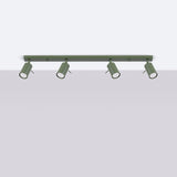 Plafondlamp RING 4L olijfgroen