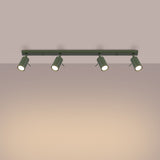 Plafondlamp RING 4L olijfgroen