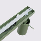 Plafondlamp RING 4L olijfgroen