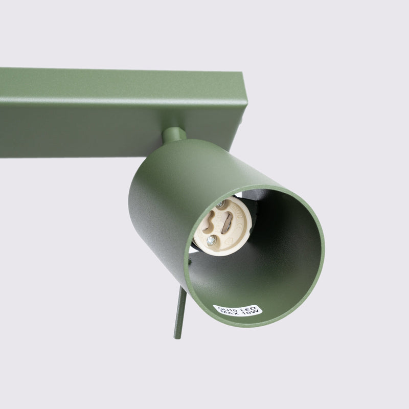 Plafondlamp RING 4L olijfgroen
