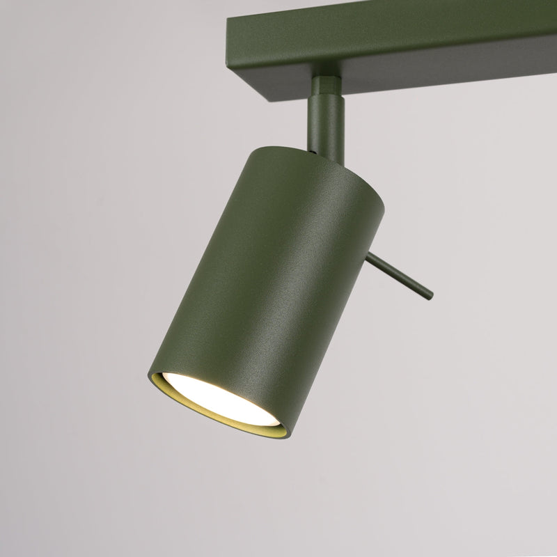 Plafondlamp RING 4L olijfgroen
