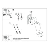 Wandlamp RING rood ochra