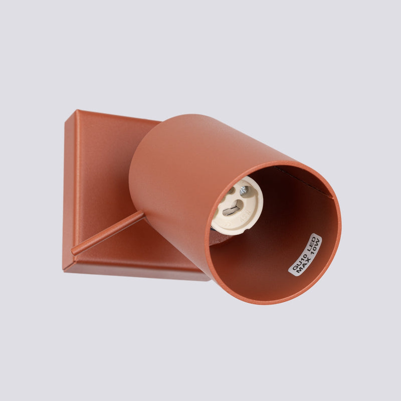 Wandlamp RING rood ochra