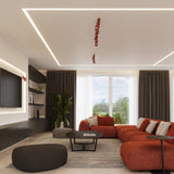 Plafondlamp RING 3P rood ochra