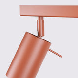 Plafondlamp RING 4L rood ochra