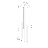Hanglamp PASTELO 5P beige