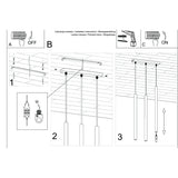 Hanglamp PASTELO 3 olijfgroen
