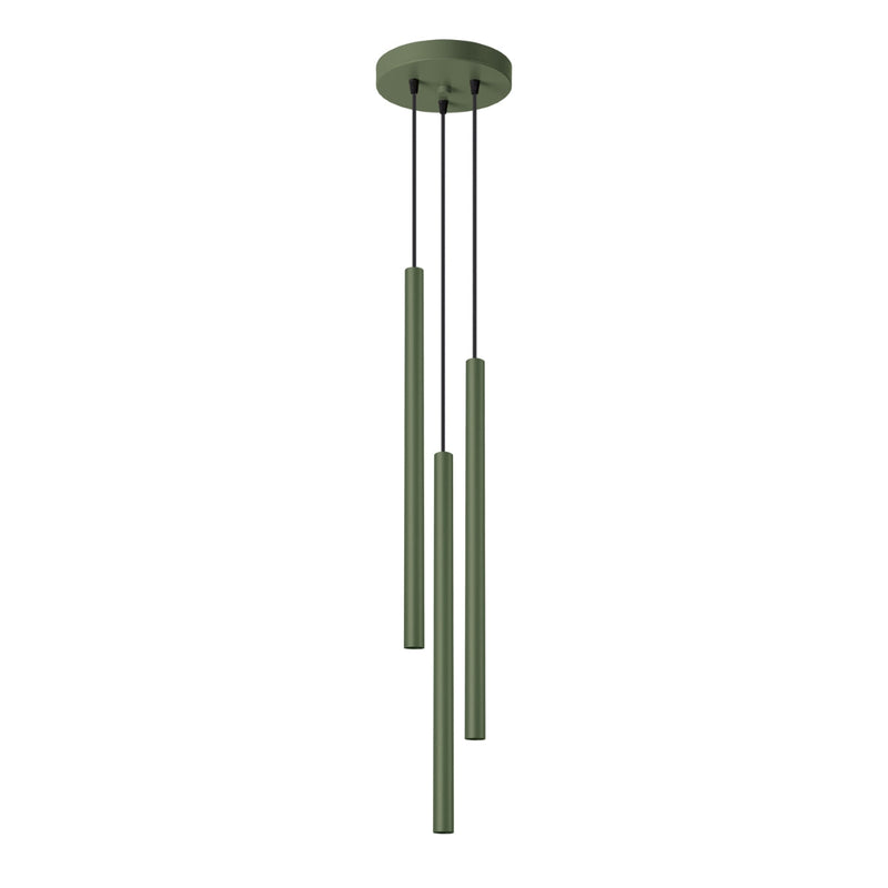 Hanglamp PASTELO 3P olijfgroen