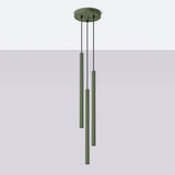 Hanglamp PASTELO 3P olijfgroen
