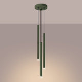Hanglamp PASTELO 3P olijfgroen