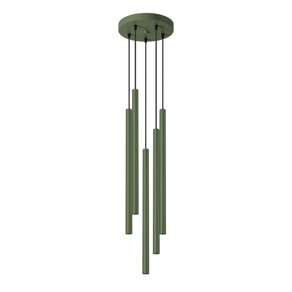 Hanglamp PASTELO 5P olijfgroen