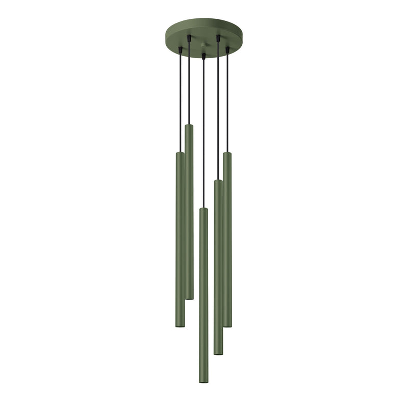 Hanglamp PASTELO 5P olijfgroen