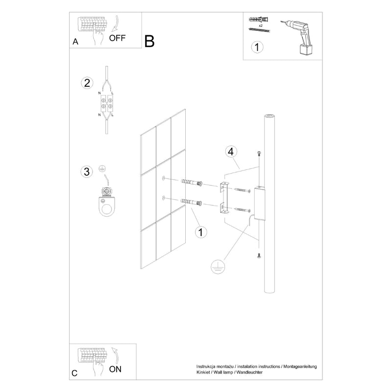 Wandlamp PASTELO 2 olijfgroen